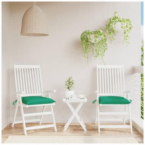 Cuscini per Pallet 2 pz Verdi 50x50x7 cm Tessuto Oxford - Foto 2