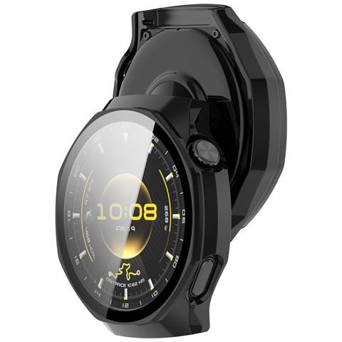 Custodia Protettiva Compatibile Con Huawei Watch Gt6 Pro 46mm - Nero Classico Pc + Pellicola Temperata - Foto 2