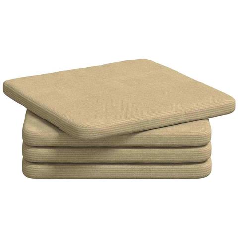 Cuscini per Seduta 4 pcs Grigio Verde 40 x 40 x 3 cm - Foto 1
