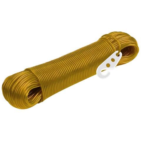 Sciabola Resistente Da 20 M Con Ganci Per Asciugatura All'aperto, Giallo - Foto 1