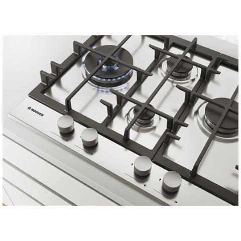 H-HOB 300 GAS HHG6DDMX Acciaio inox Da incasso 59.5 cm 4 Fornello (i) - Foto 2