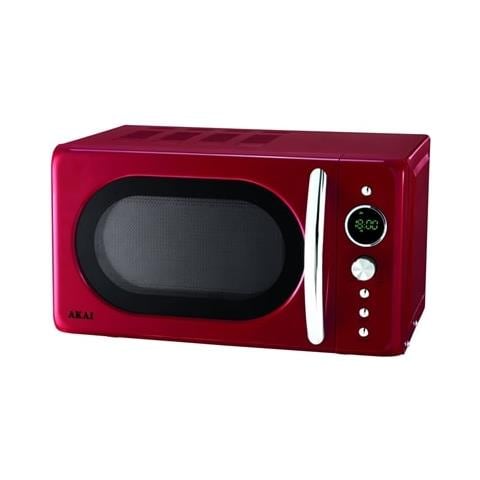 AKMW203RO forno a microonde Rosso Microonde con grill Superficie piana 20 L 1200 W - Foto 1