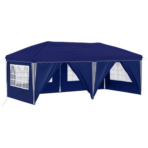 Tenda per feste a pop-up 575 x 288 x 245 cm Blu - Foto 1