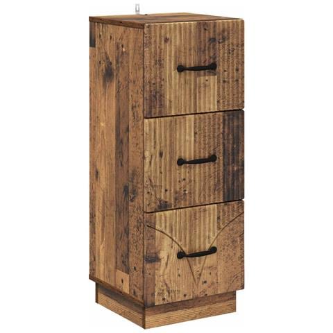 Mobile con Cassetti Legno antico 33 x 34,5 x 87 cm - Foto 1