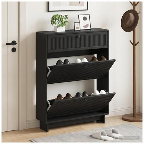 Mobile per scarpe EDE 78 x 24 x 103 cm Legno ingegnerizzato - Foto 2