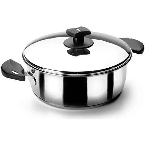 88028 - Casseruola Nova Ladycor da 28 cm in acciaio inox con coperchio. - Foto 1