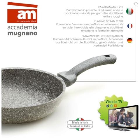 Padella in Pietra Antigraffio - Rivestimento Antiaderente - Diametro 26 cm  - Foto 7