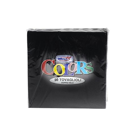 Confezione 50 Tovaglioli 33x33 Nero Tavola - Foto 1