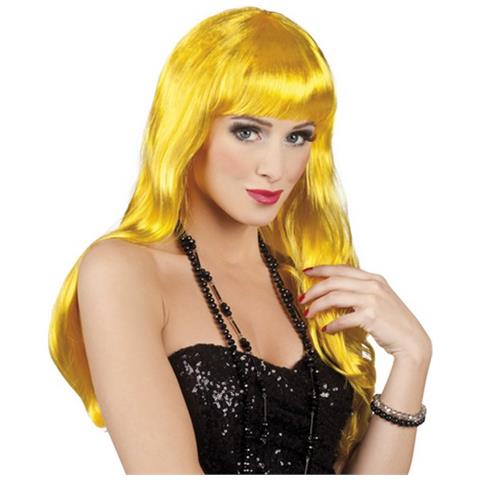 Parrucca Lunga Gialla Per Donna Taglia Unica - Foto 1