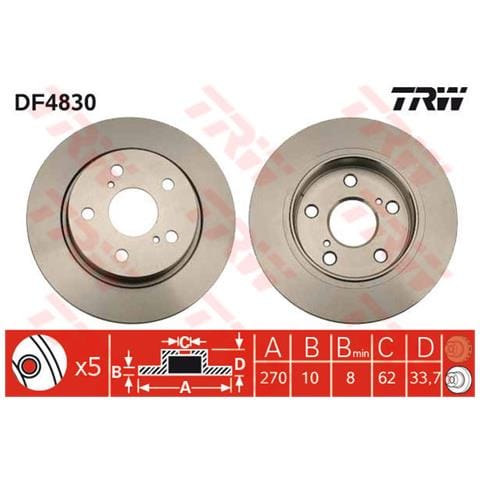 2 Dischi Freno Df4830 - Foto 2