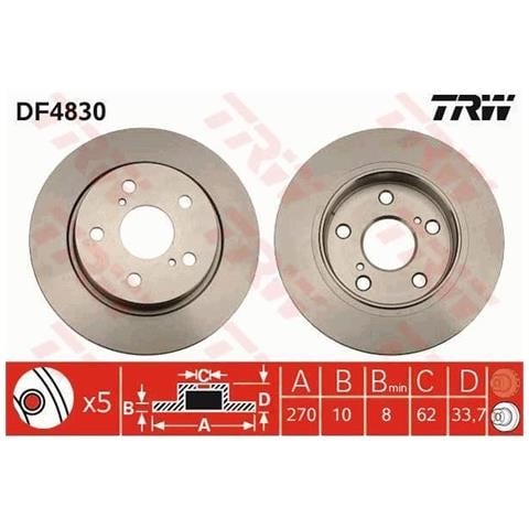 2 Dischi Freno Df4830 - Foto 1
