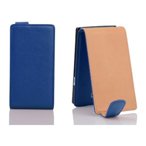 Custodia Compatibile Con Lg Nexus 5 In Blu Reale - Coperchio Protettivo In Design Flip Realizzato In Similpelle Testurizzata - Foto 2