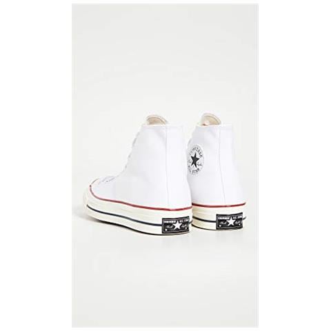 Converse Taylor Chuck 70 Hi, Scarpe Da Ginnastica Basse Unisex-adulto, Multicolore (bianco / garnet / egret 102), 41 Eu - Foto 5
