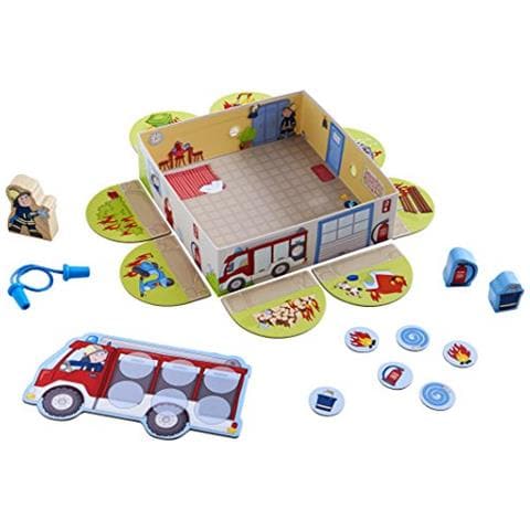 -303807 I Miei Primi Vigili Del Fuoco Memguel Per 1-4 Giocatori Ab 2 Anni, Scatola Del Gioco Utilizzato Per Registrabile Stazione Dei Pompieri 303807, Trasparente - Foto 2