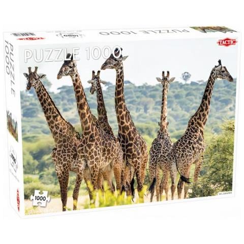 Puzzle Animali Giraffa 48 X 67 Cm Cartone 1000 Pezzi - Foto 1