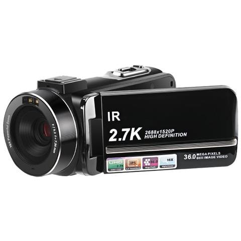 Videocamera 2.7k/36mp/zoom 16x/visione Notturna Ir - Foto 1