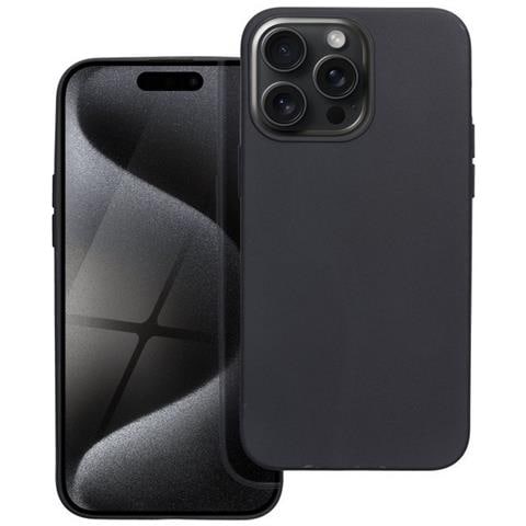 Matt Custodia Tpu Silicone Cover Case Per Apple Iphone 15 Pro Max Black - Foto 1