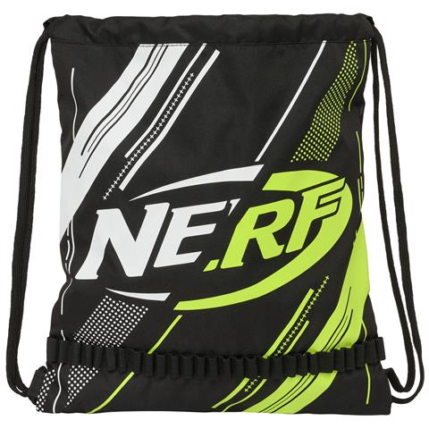 Zainetto Con Cordini Nerf Get Ready Nero 35 X 40 X 1 Cm - Foto 1