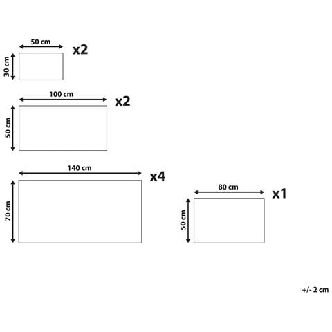 Set Di 9 Asciugamani Cotone Bianco Atiu - Foto 5