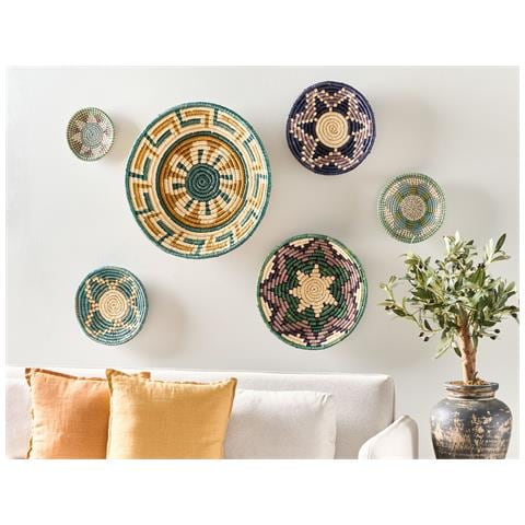 Set Di 6 Decorazioni Murali Alga Marina Multicolore Namdinh - Foto 1