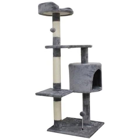 Albero Per Gatti 40 X 40 X 114 Cm - Grigio - Foto 1