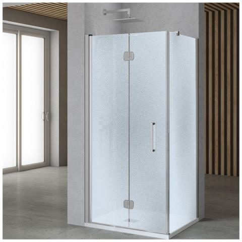 Lato Fisso Per Porta Pieghevole Edera Lf110t 6 Millimetri Chrome *** Misure : 67-70xh195 Cm Stampato - Foto 1