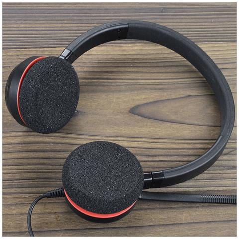 Cuscinetti Auricolari Per Jabra Evolve 20, 20se, 30, 30ii, 40, 65 Black - Foto 4