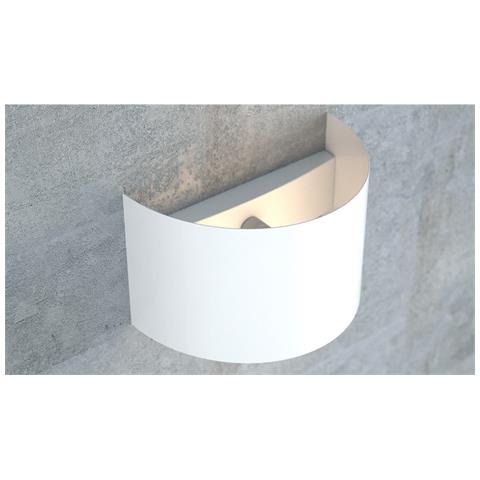 Applique Moderna 1 Luce Fold Fascia In Acciaio Bianco - Foto 1