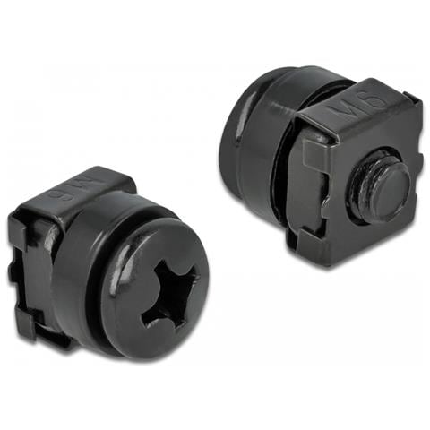 Kit di montaggio per armadio di rete 20 pezzi nero - Foto 1