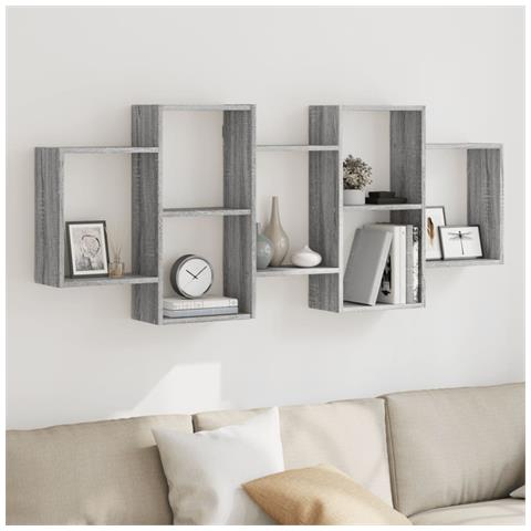 Mensola A Muro Grigio Sonoma 159x18x65 Cm In Truciolato - Foto 1