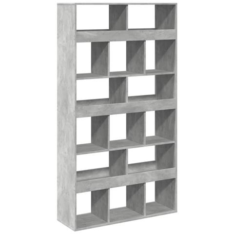 Libreria Grigio Cemento 100x33x187,5 Cm In Truciolato - Foto 2