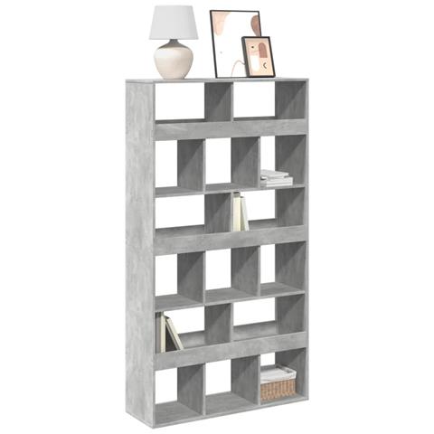 Libreria Grigio Cemento 100x33x187,5 Cm In Truciolato - Foto 1