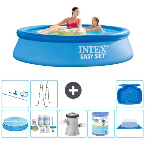 Piscina Fuori Terra - In Giro - 244x61 Cm - Blu - Include Accessori Coordinati A436 - Foto 1