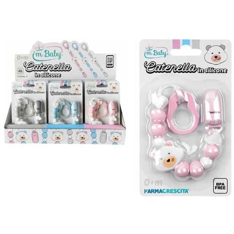 I'M Baby Catenella Portaciuccio In Silicone Assortita - Foto 1