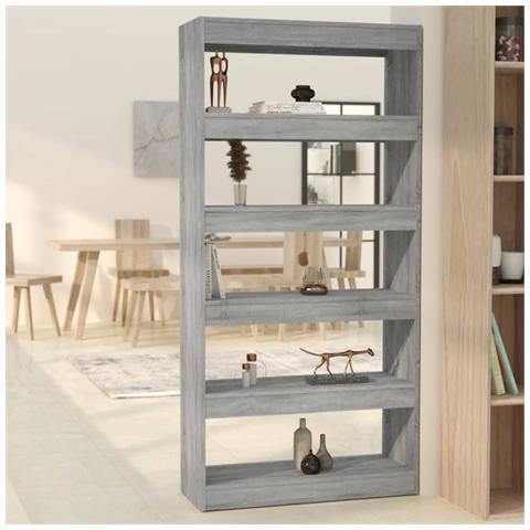 Lusso Casadino -  Libreria/divisorio Grigio Sonoma 80x30x166 Cm In Truciolato - Foto 8