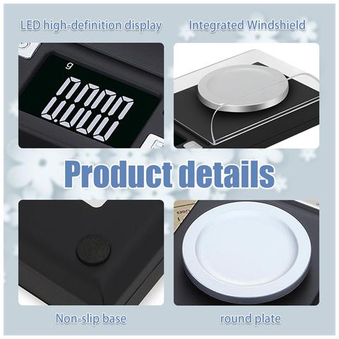 Bilancia Elettronica Digitale 100g/0,001g Con Funzione Tara - Foto 6