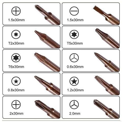 Set Di Cacciaviti Di Precisione Strumento Di Riparazione Elettronica Per Telefono Tablet 8 Pezzi - Foto 2