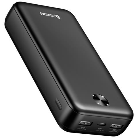 Batteria Esterna 20000mah 10.5w Con Doppio Porta Usb Indicatore Led, Nero - Foto 1