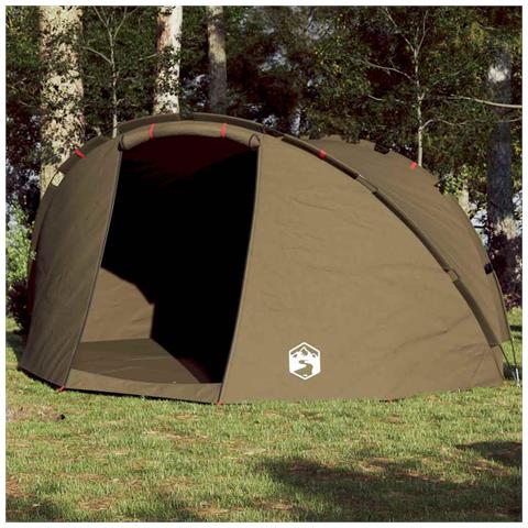 Tenda da Pesca per 5 Persone Verde Oliva Impermeabile - Foto 1