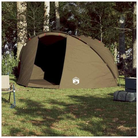 Tenda da Pesca per 5 Persone Verde Oliva Impermeabile - Foto 2