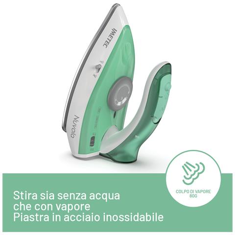 Ferro da Stiro da Viaggio Nuvola Potenza 1000 W Serbatoio 0,05 L Colore Acqua /Bianco - Foto 2