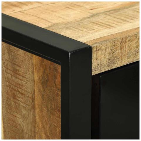 Set di mobili per il bagno 2 pcs Legno di mango massello - Foto 9