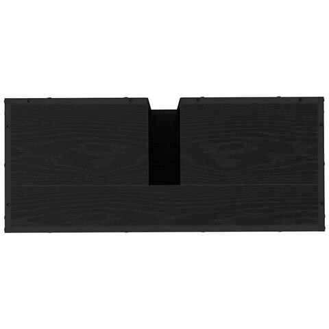 Armadio per Lavabo da Bagno Rovere nero 80 x 33 x 60 cm - Foto 9