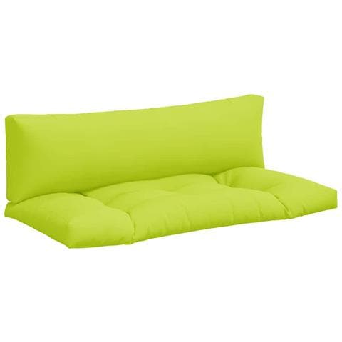 Cuscini per Divani in Pallet 2 pz Verde Intenso in Tessuto - Foto 1