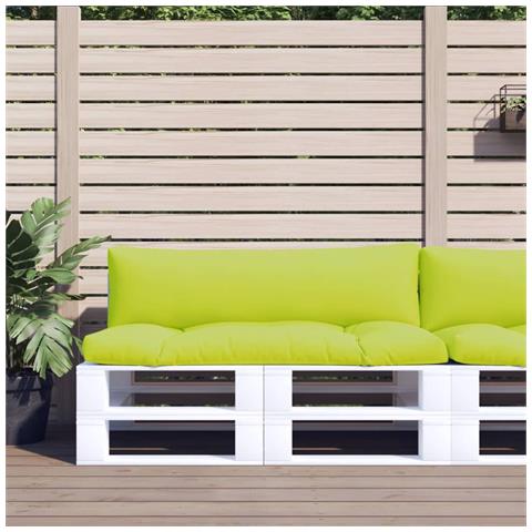 Cuscini per Divani in Pallet 2 pz Verde Intenso in Tessuto - Foto 2