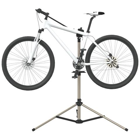 Supporto per Riparazione Bici Regolabile 120-165 cm Alluminio - Foto 2