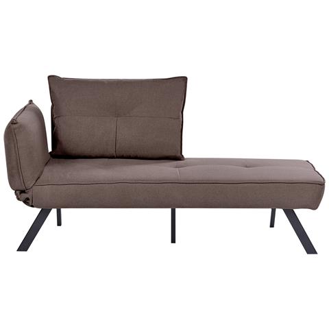 Chaise Longue Versione Sinistra Rocamadour Tessuto Marrone - Foto 2