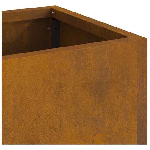 Vaso da Giardino Rialzato Ruggine 100 x 26 x 82 cm Acciaio - Foto 9