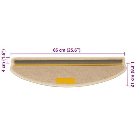 Tappeti Autoadesivi Scale Aspetto Sisal 30pz 65x21x4 cm Berbero - Foto 8
