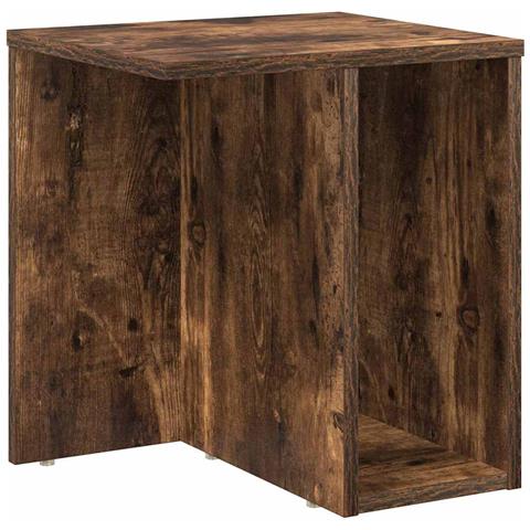 Tavolino Rovere fumé 37 x 32 x 40 cm Legno multistrato - Foto 1